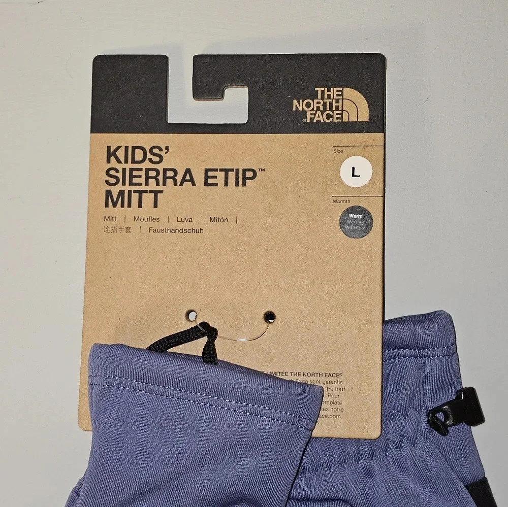 THE NORTH FACE Kids’ Sierra Etip Cave Blue Winter Mittens size large